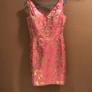 Pink and Gold Lilly Pulitzer Dress